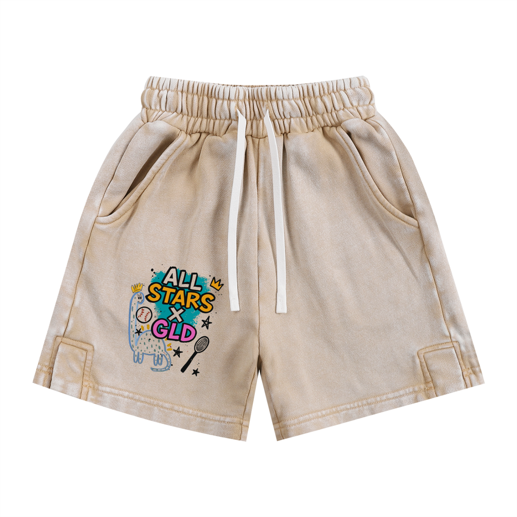All Star x GLD Snow Washed Kids' Shorts
