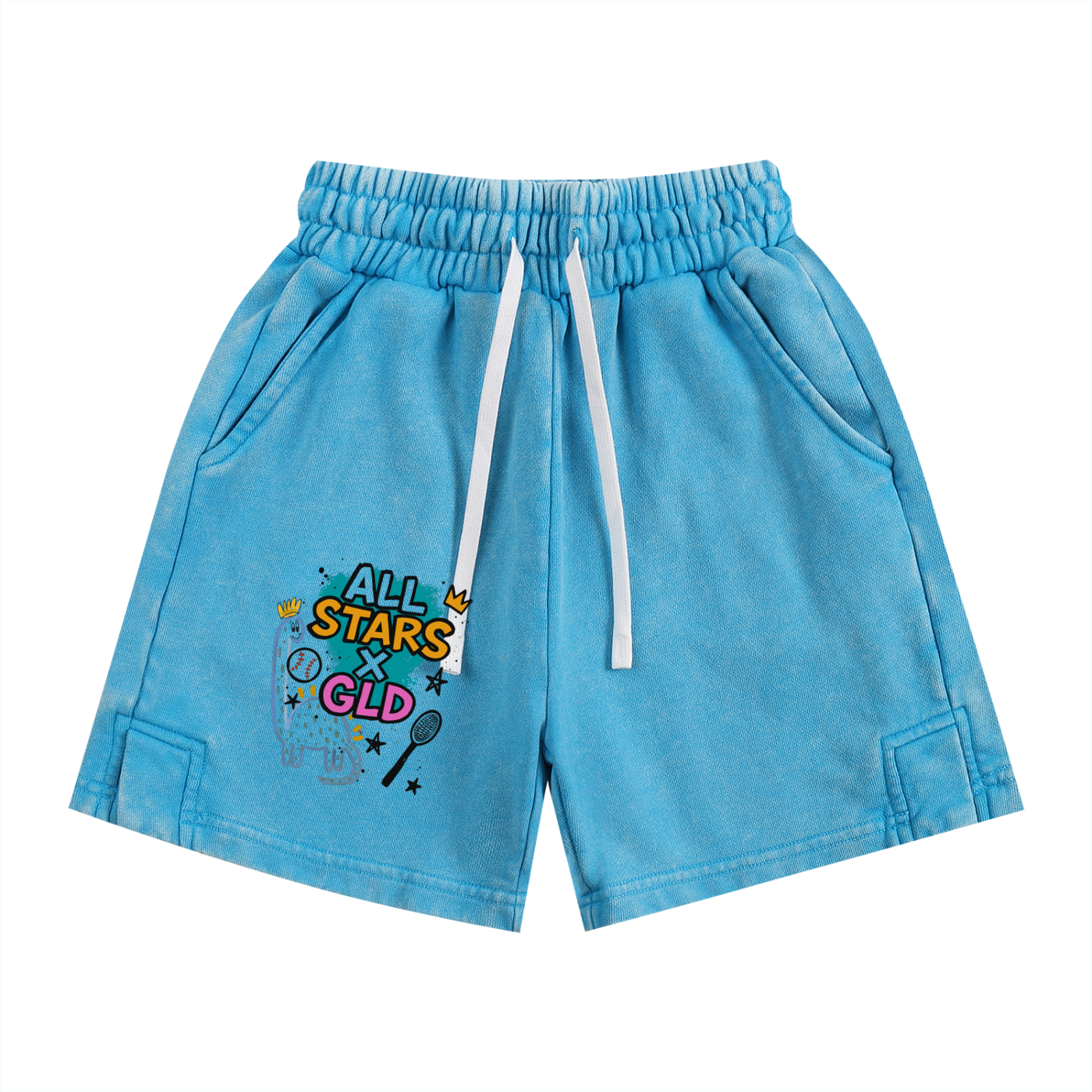All Star x GLD Snow Washed Kids' Shorts