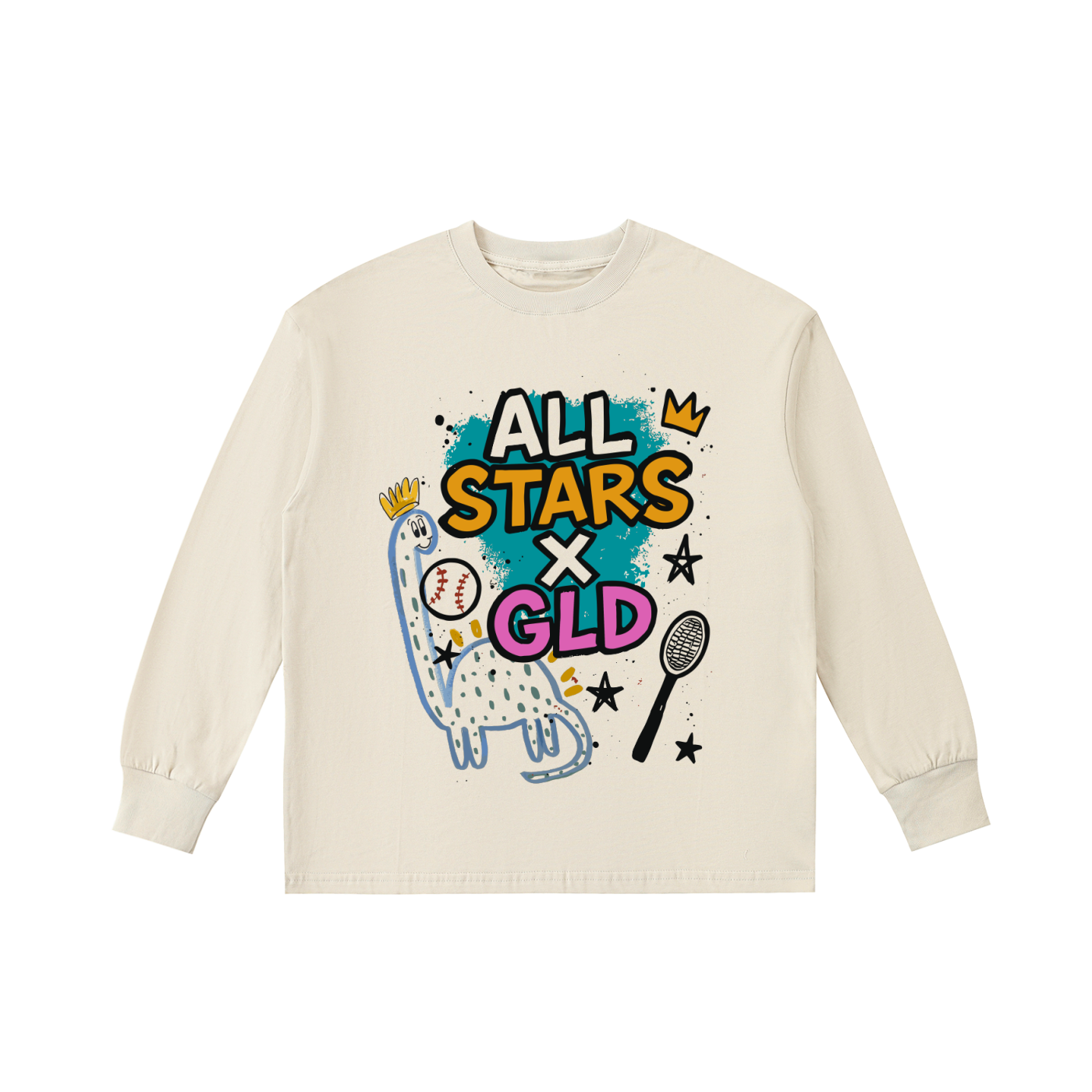 Kids' Quick-Dry Cotton Long-Sleeve Tee