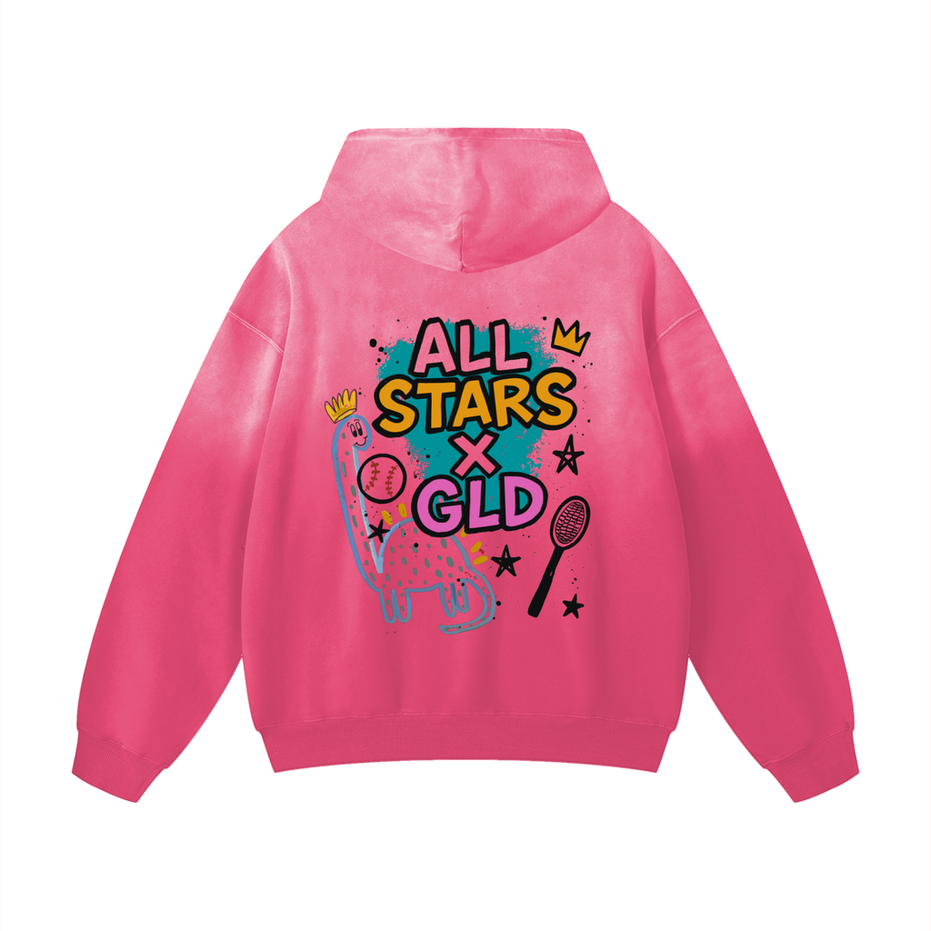 All Star x GLD Heavyweight Sunfade Oversized Hoodie