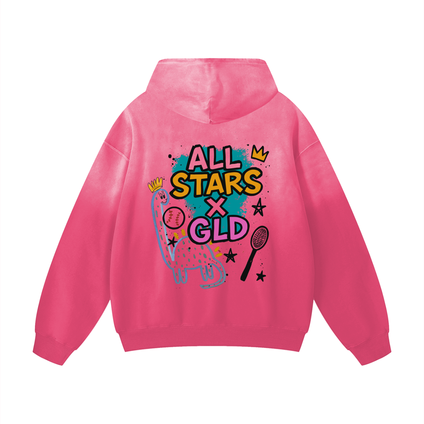All Star x GLD Heavyweight Sunfade Oversized Hoodie