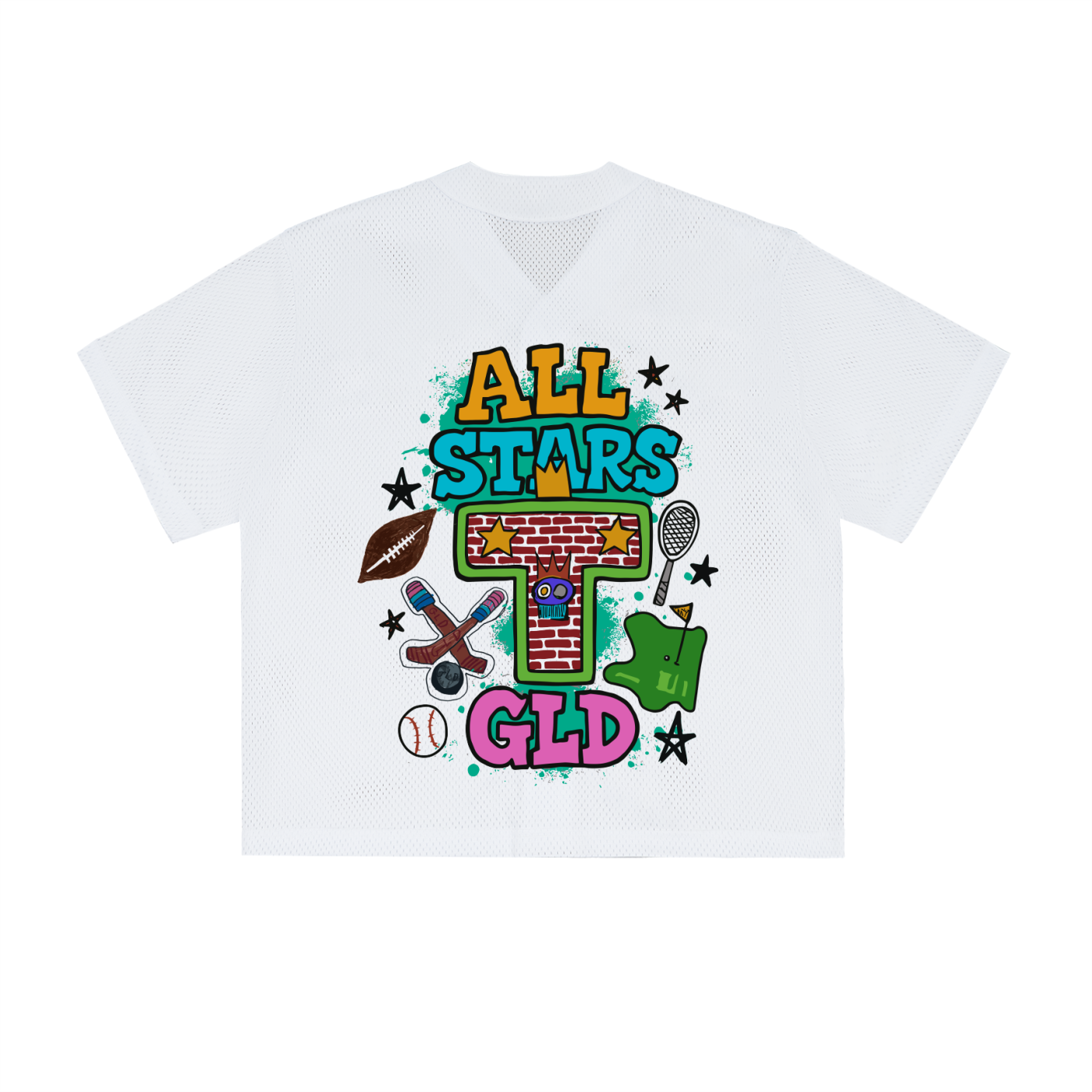 All Star x GLD Adult Button-Up Baseball Jersey