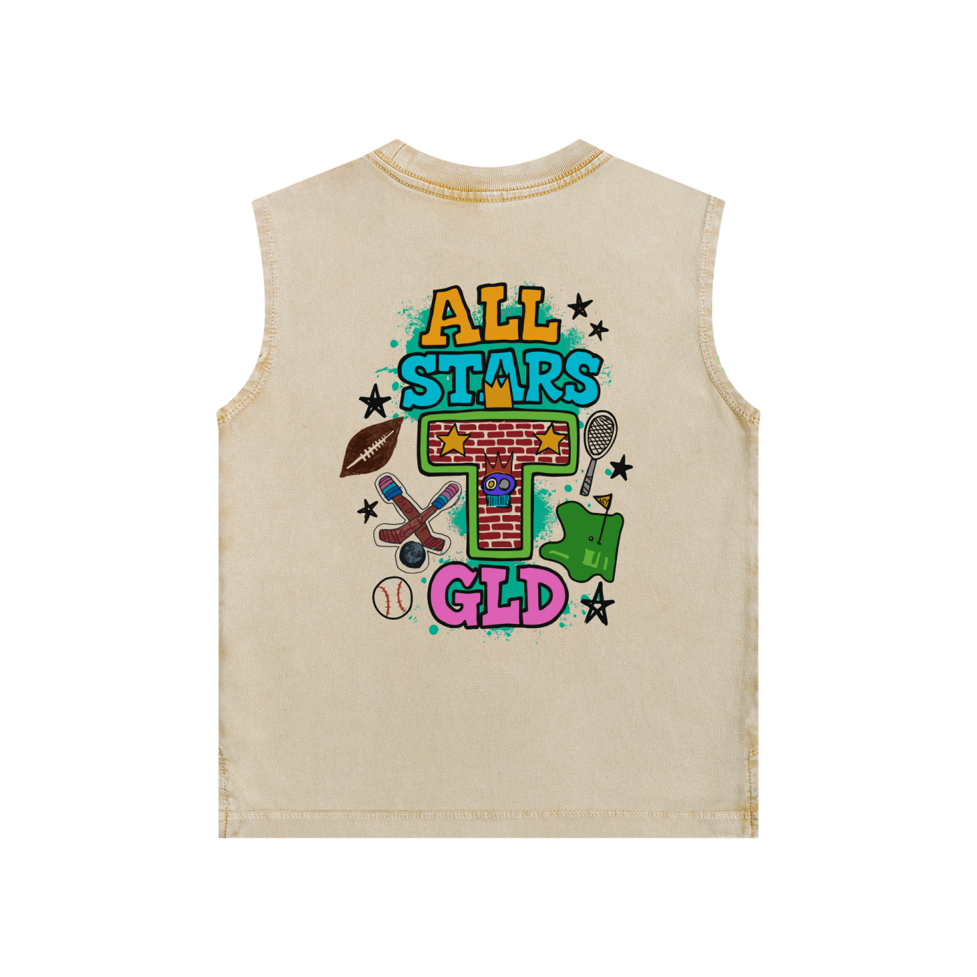 All Star x GLD Snow Washed Kids' Tank Top